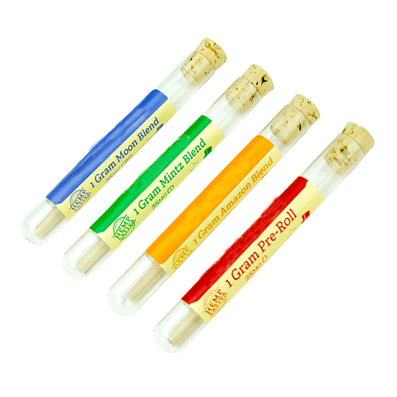 Custom Label Glass Pre Roll Pot Blunt Tubes With Cork
