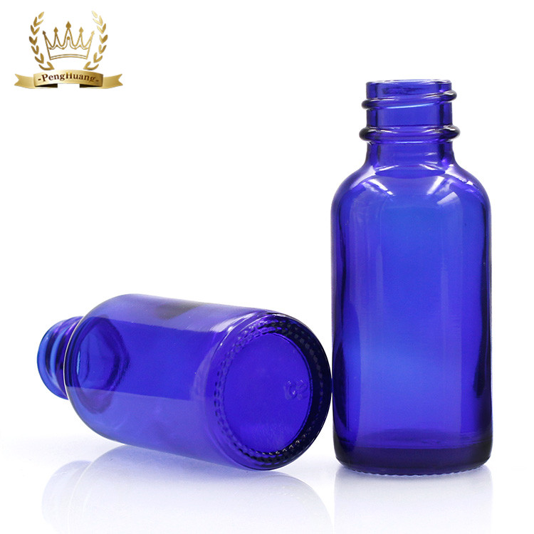 Custom Logo 1 Oz 2 Oz 4 Oz Blue Eye Oil Dropper Bottle Empty Boston Round Glass Bottle For Essential Oil With Dropper