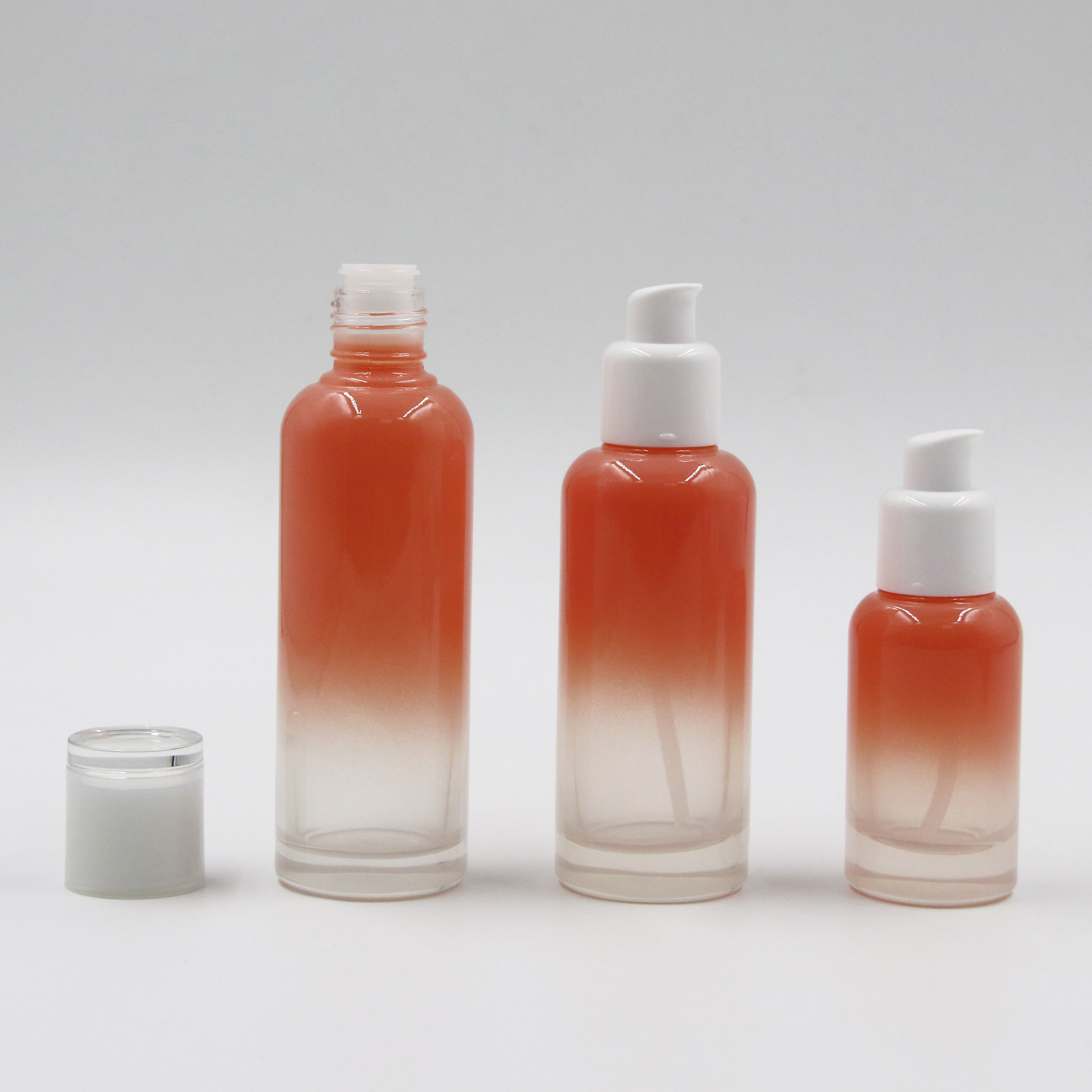 Custom Logo 30G 50G Pink Empty Luxury Cosmetic Face Body Glass Cream Jars