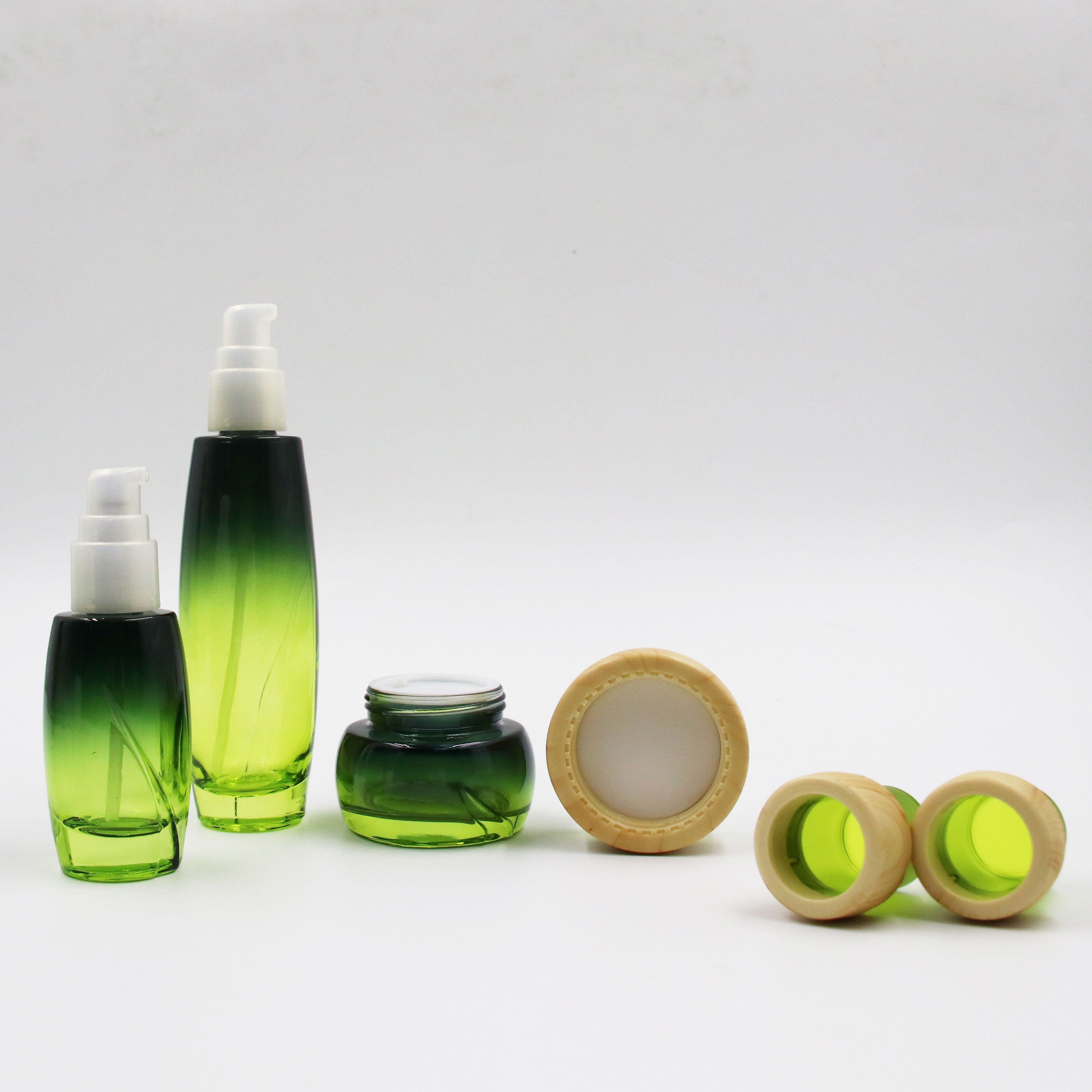 Custom Logo 30G 50G Pink Empty Luxury Cosmetic Face Body Glass Cream Jars