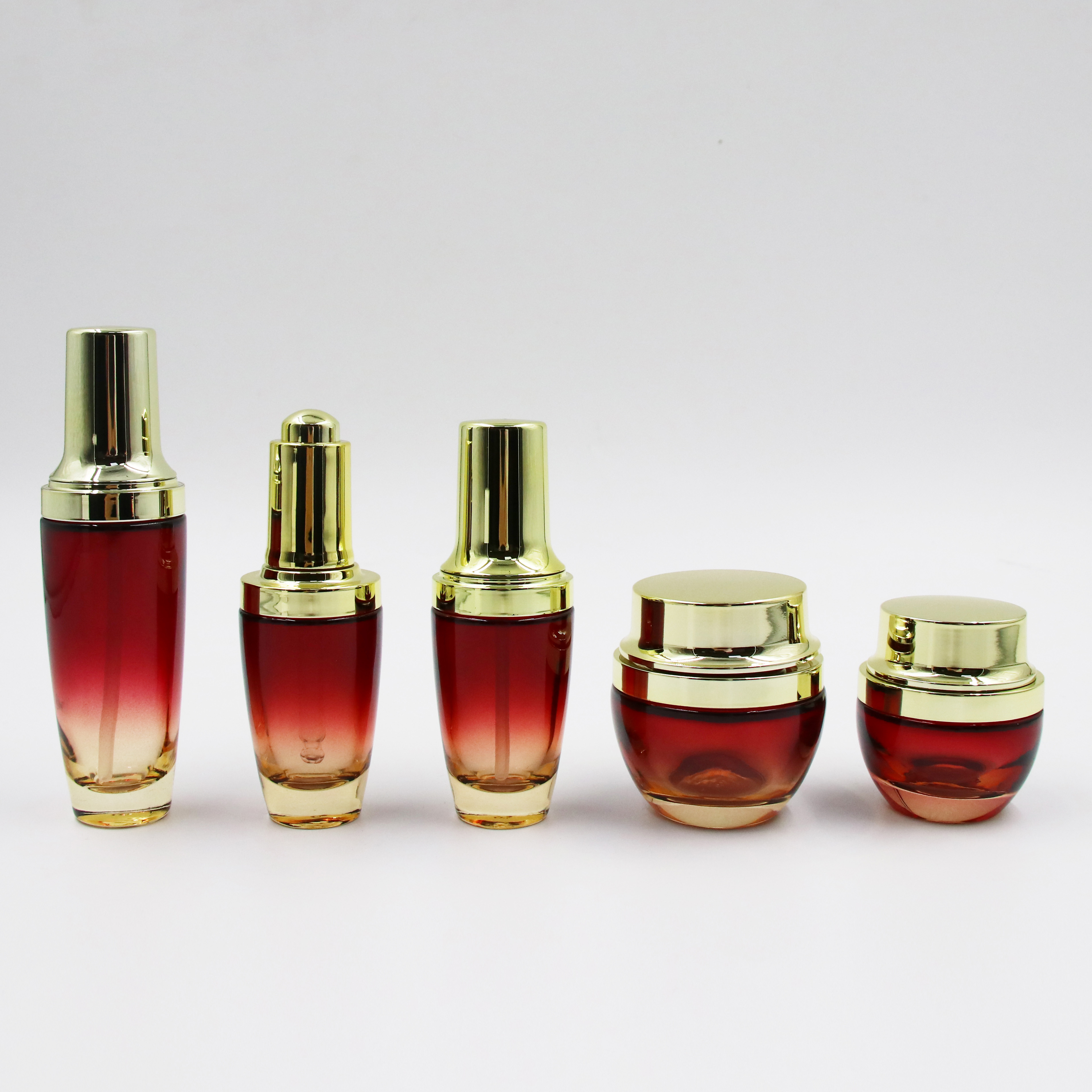 Custom Logo 30G 50G Pink Empty Luxury Cosmetic Face Body Glass Cream Jars