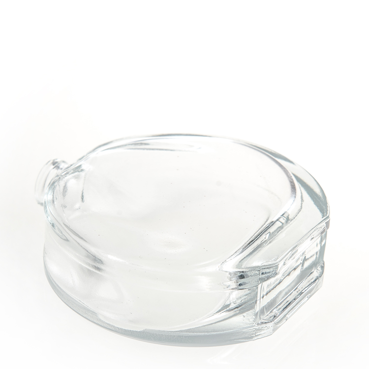 Custom Logo 50ML Frosted Flat Round Perfume Bottles Glass Spray With Crown Cap