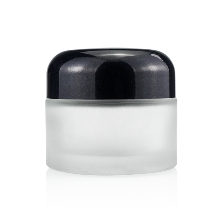 Custom Logo 50g Cosmetic Cream Jar Frosted Glass Eye Cream Jar Wholesale