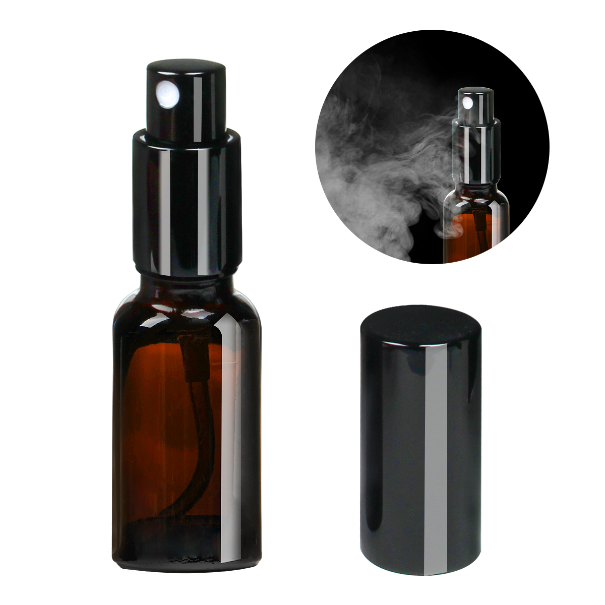 Custom Logo 5ML 10ML 15ML 20ML 30ML 50ML 100ML Brown Glass Spray Bottle