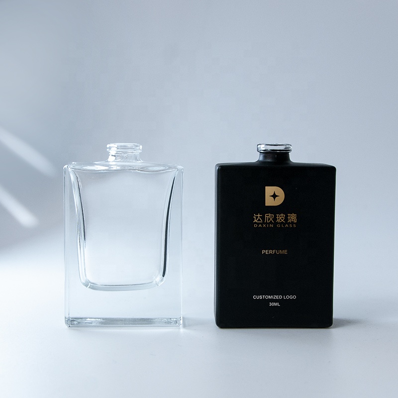 Custom Logo Black Botol Parfum 30ml 50ml Glass Perfume Bottle