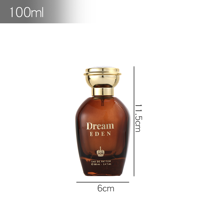 Custom Logo Brown 4 Oz Glass Cosmetic Bottle 50 Ml Spray Bottle Perfume Bottle Glass