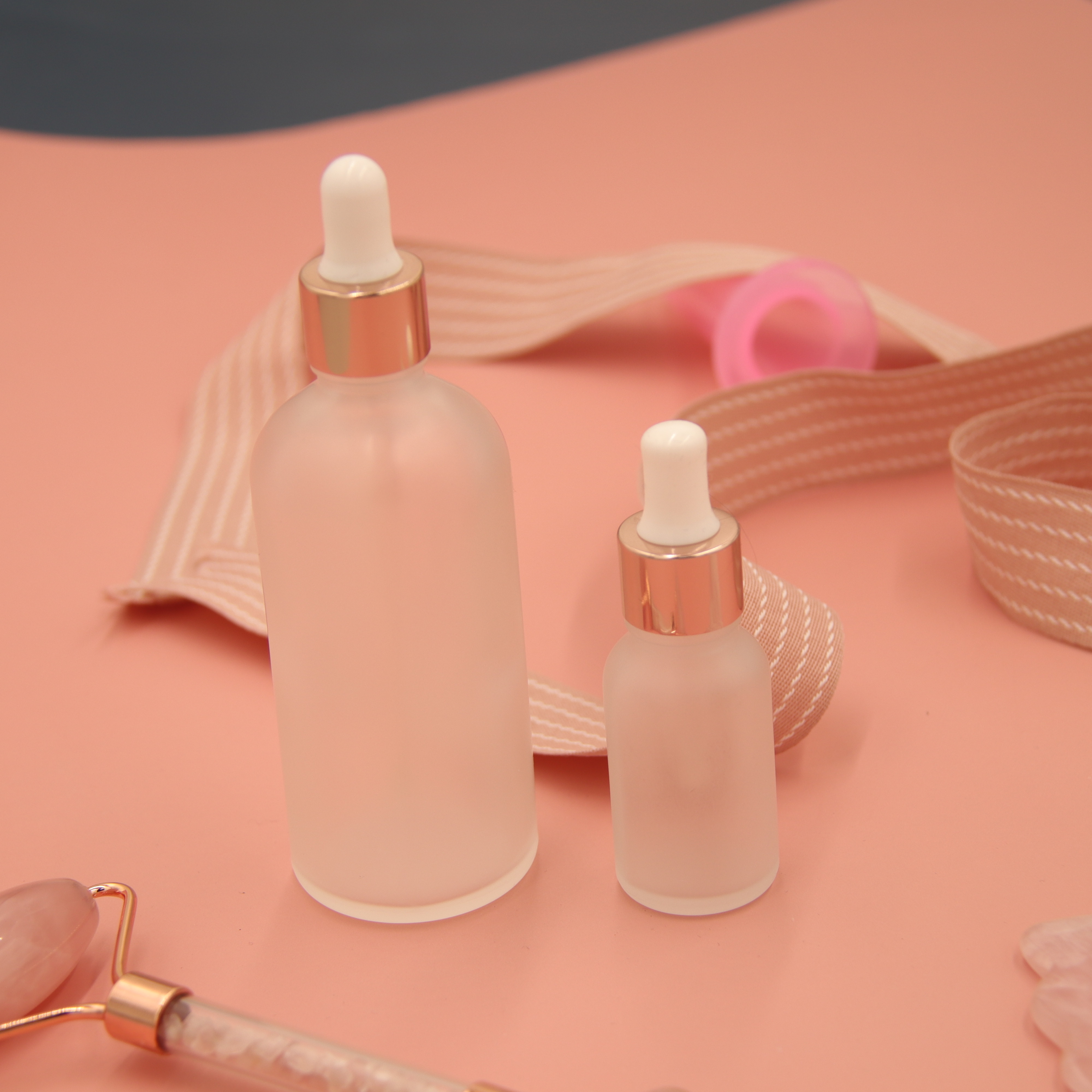 Custom Logo Gemstone Healing Crystal Fine Mist Glass Spray Bottle