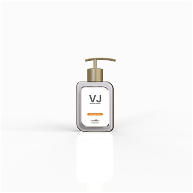 Custom Logo Glass Bottle With Pump For Shampoo Lotion