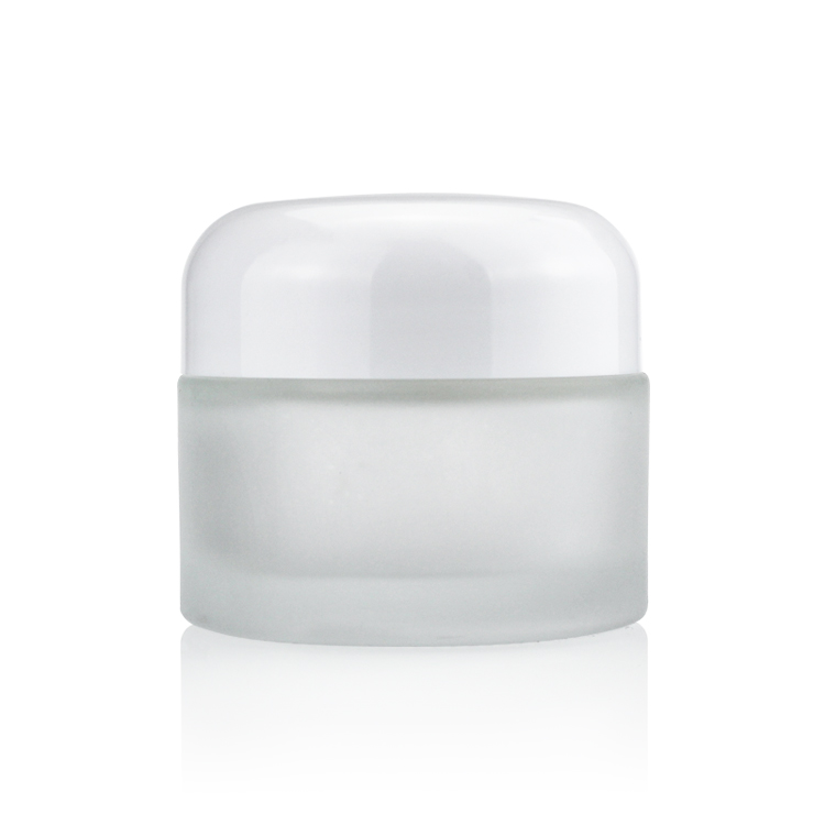 Custom Logo High Quality 50g Skin Care Cream Jar Cream Frosted Glass Jar For Hair Cream