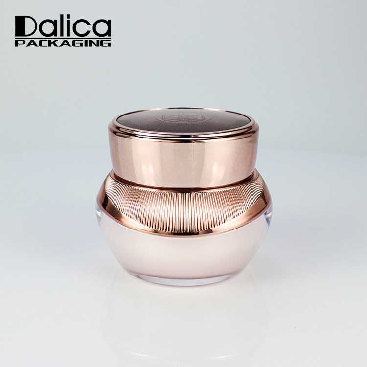 Custom Logo Luxury Popular Double Wall Beauty Plastic Container Jar for Skincare Essential Cream