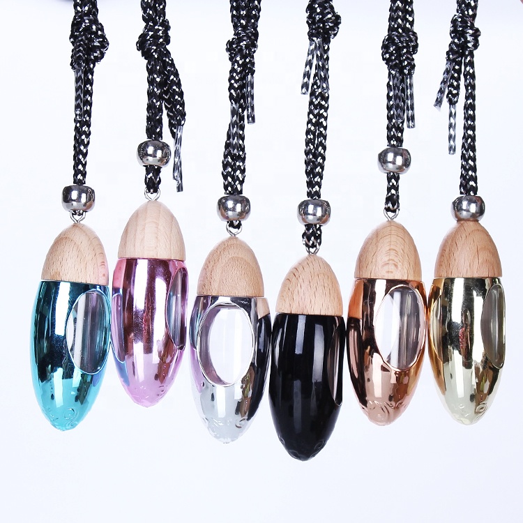 Custom Logo OEM Hanging 10ml Bullet Shape Empty Air freshener oil diffuser perfume packaging glass jars wholesale