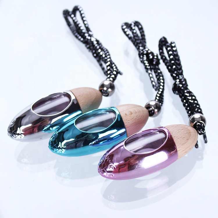 Custom Logo OEM Hanging 10ml Bullet Shape Empty Air freshener oil diffuser perfume packaging glass jars wholesale