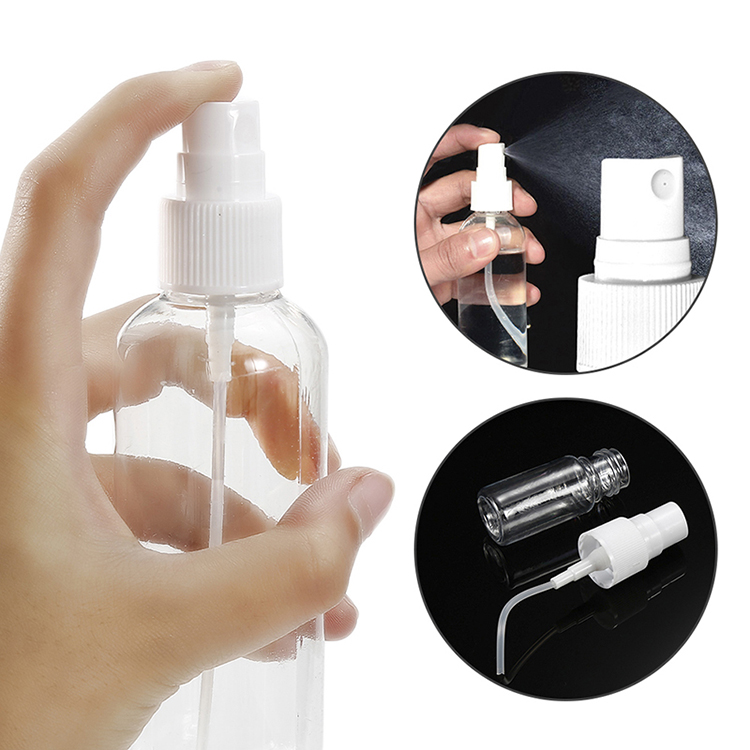 Custom Logo Personal Care Perfume Bottle 100ml Pet Plastic Fine 100ml Cosmetic Mist Spray Bottle