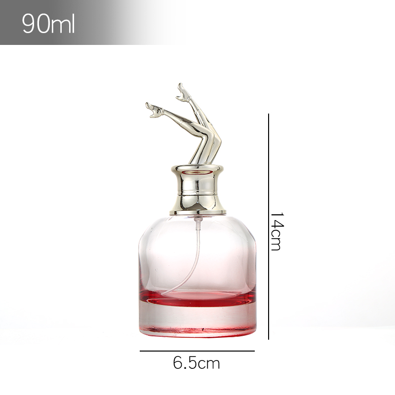 Custom Logo Pink Cosmetic Bottle Container Spray Bottle Cap Bottle Perfume 50Ml