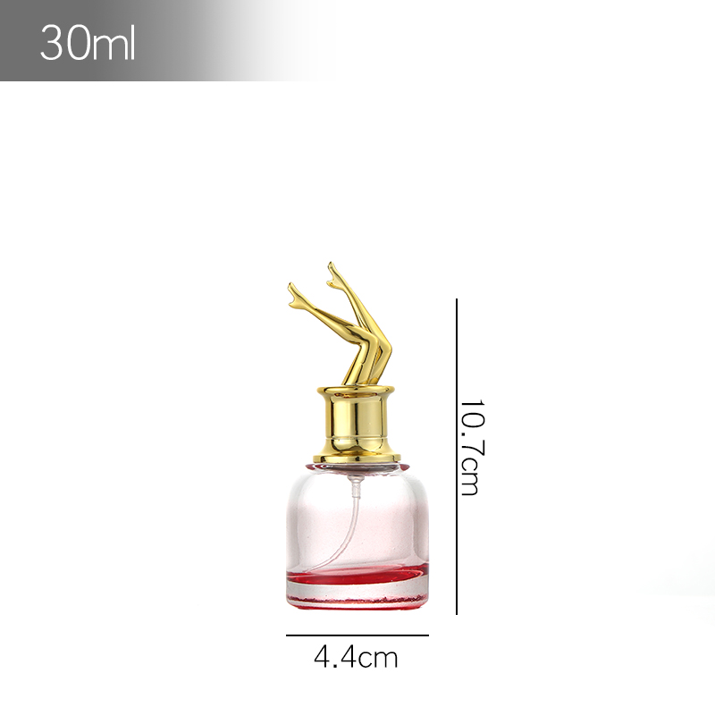 Custom Logo Pink Cosmetic Bottle Container Spray Bottle Cap Bottle Perfume 50Ml