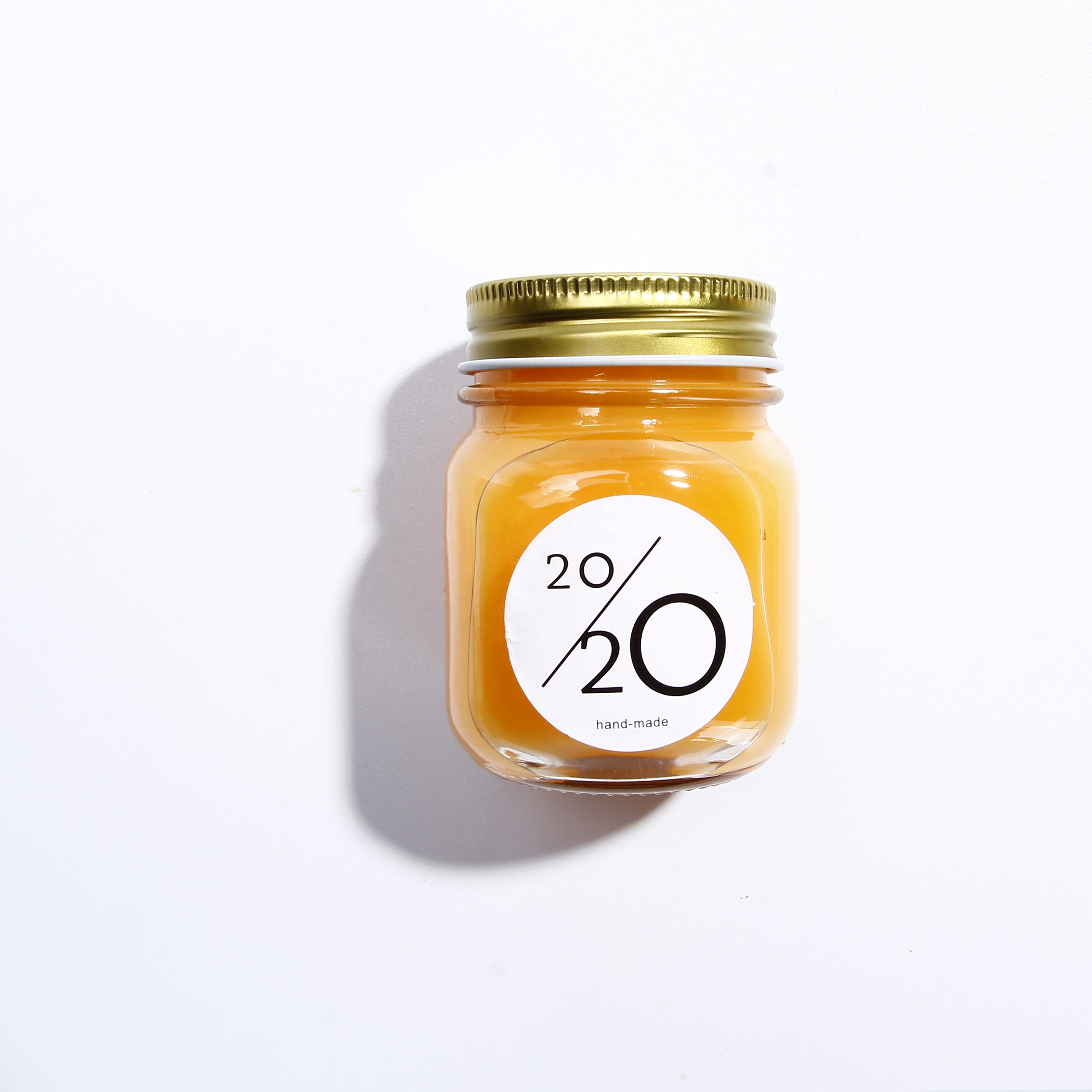 Custom Logo Printed Honey Preserve Canning 300ml Glass Drinking Wide Mouth Glass Mason Jar Without Handle