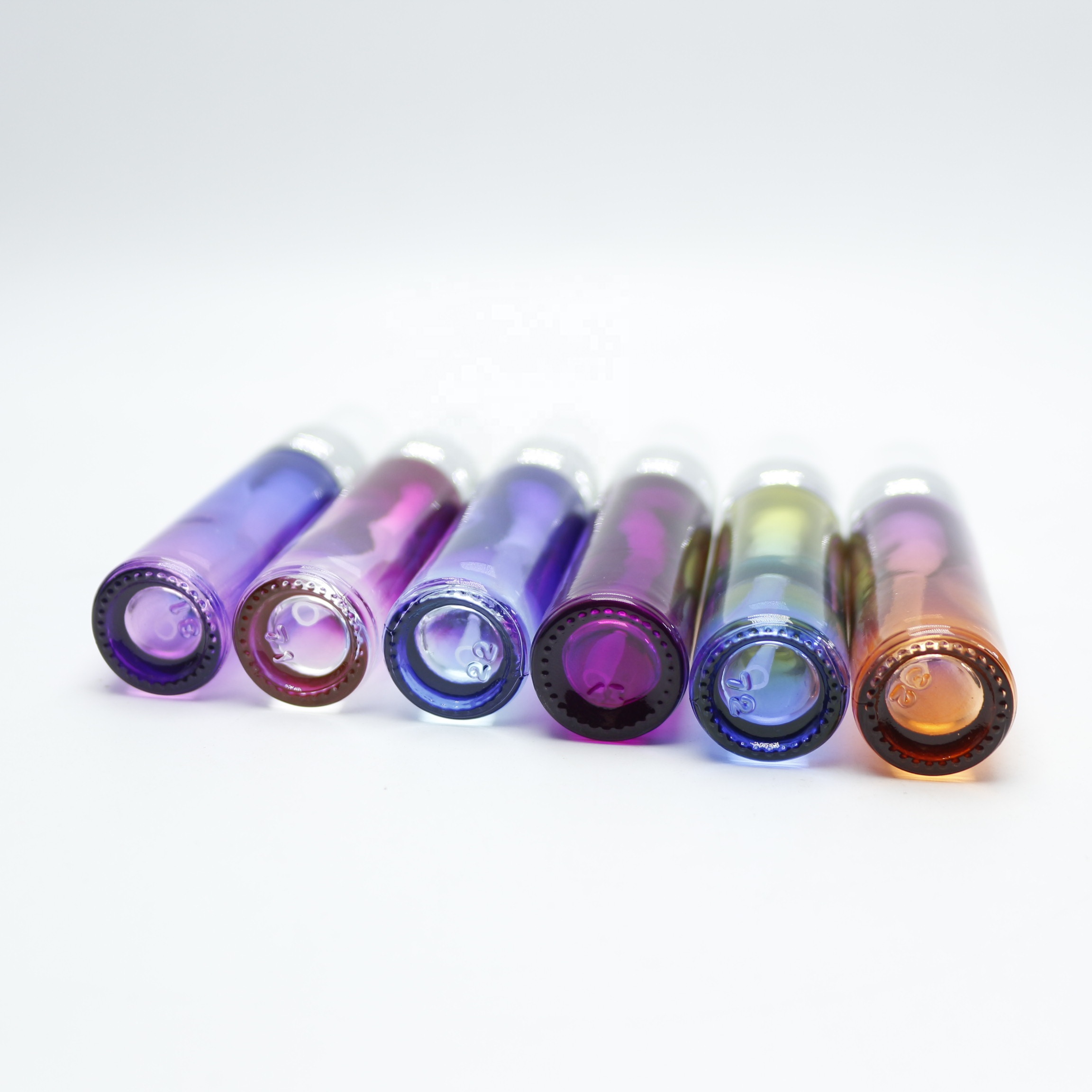 Custom Logo Printed Lip Balms Roller Bottles 10ml Glass Roll On Bottle for Personal Care RB013E