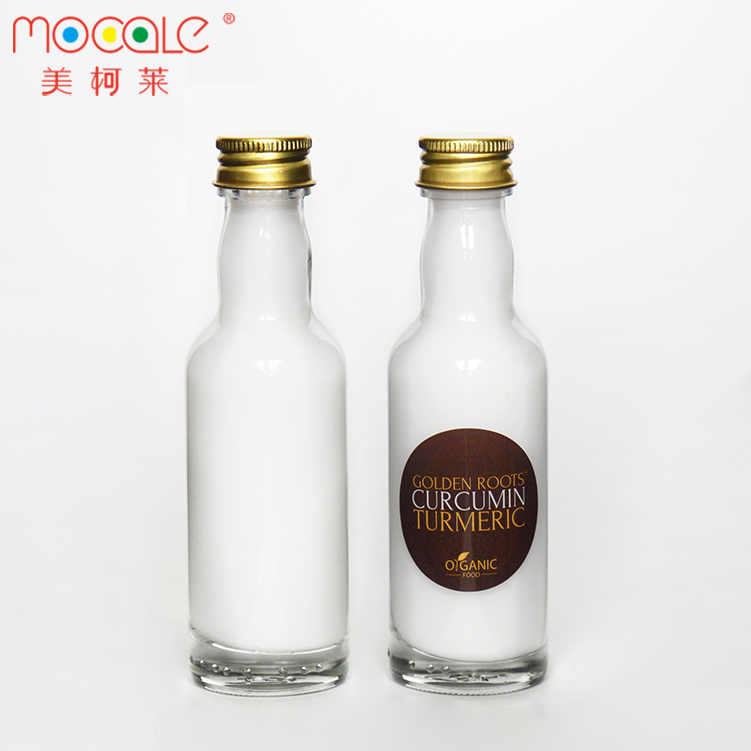 Custom Logo Printing 100ml Glass Bottle For Liquor Soda Alcohol