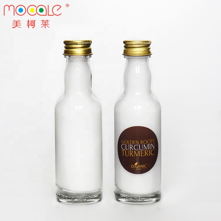 Custom Logo Printing 100ml Glass Bottle For Liquor Soda Alcohol