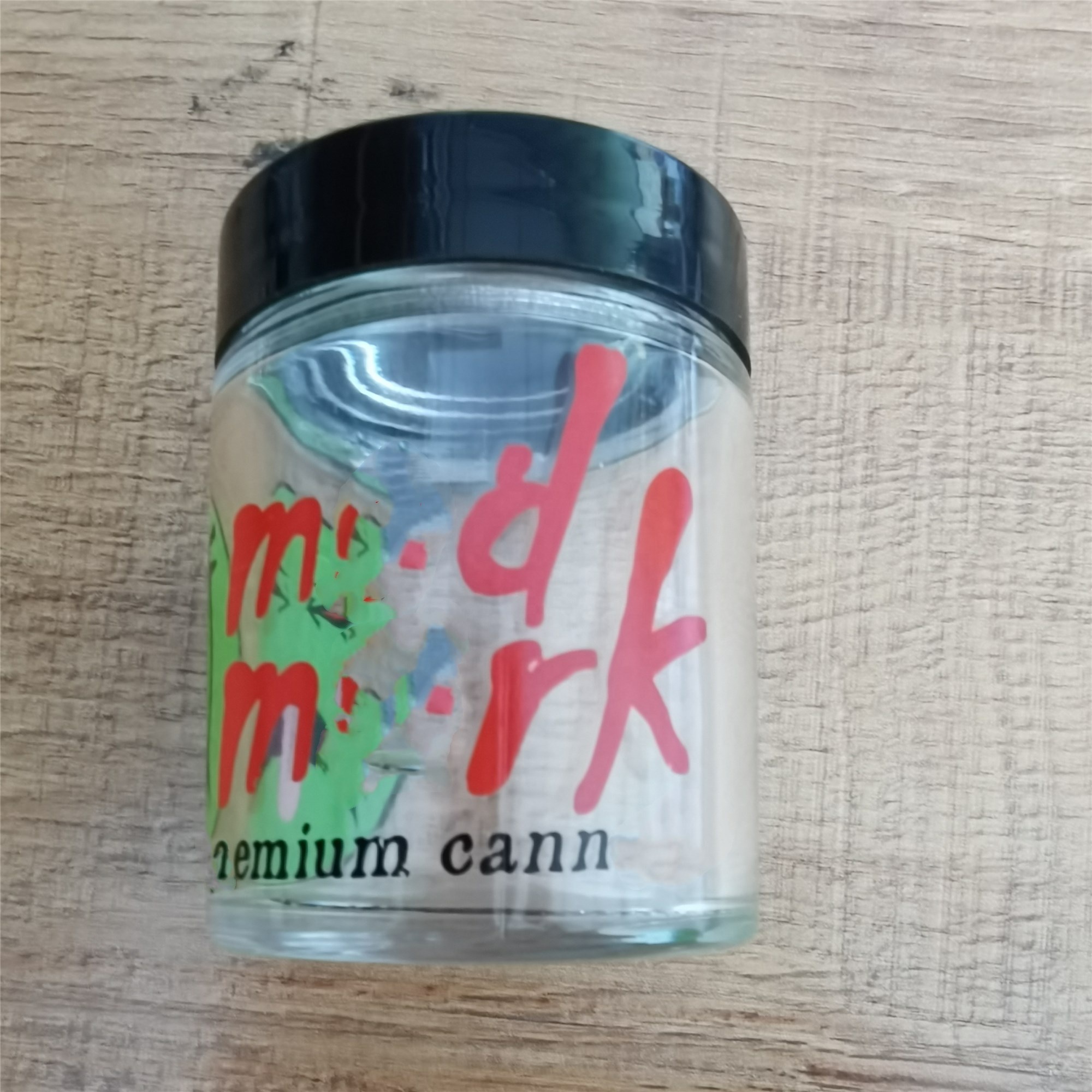 Custom Logo Printing Empty Glass Cosmetic Cream Jars 3OZ Printing Logo