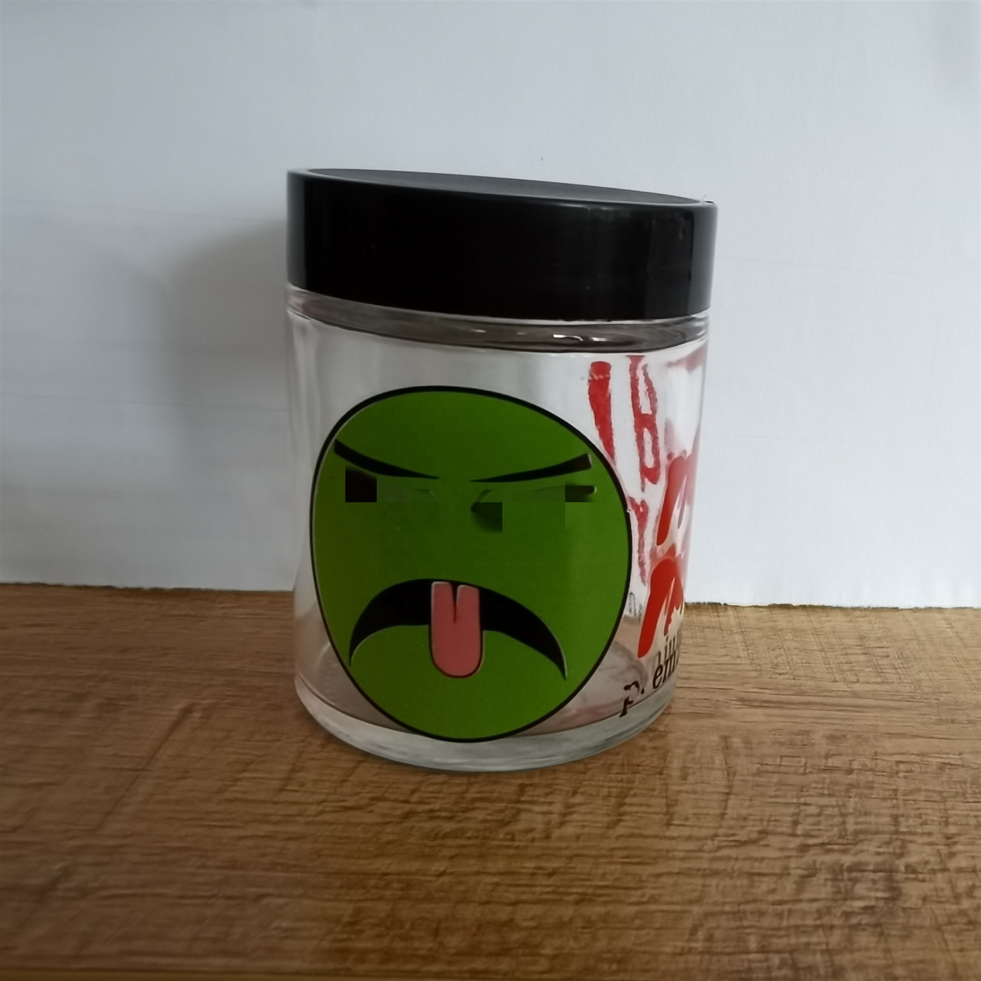 Custom Logo Printing Empty Glass Cosmetic Cream Jars 3OZ Printing Logo