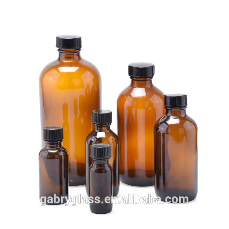 Custom Logo Printing Soap 120ml 250ml 500ml 1000ml Boston Round Bottle
