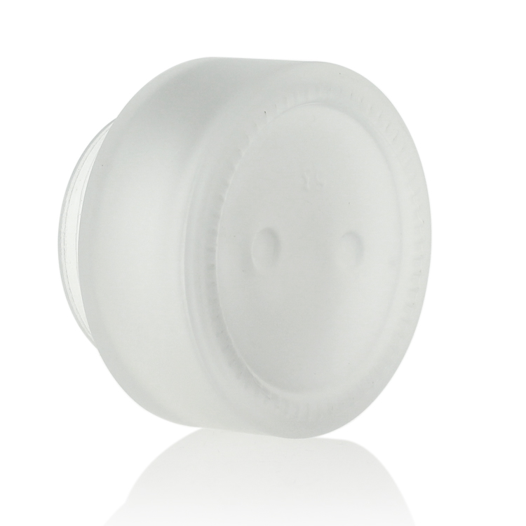 Custom Logo Private Label Luxury Empty Frosted Cream Glass Cosmetic Jar With Screw Cap