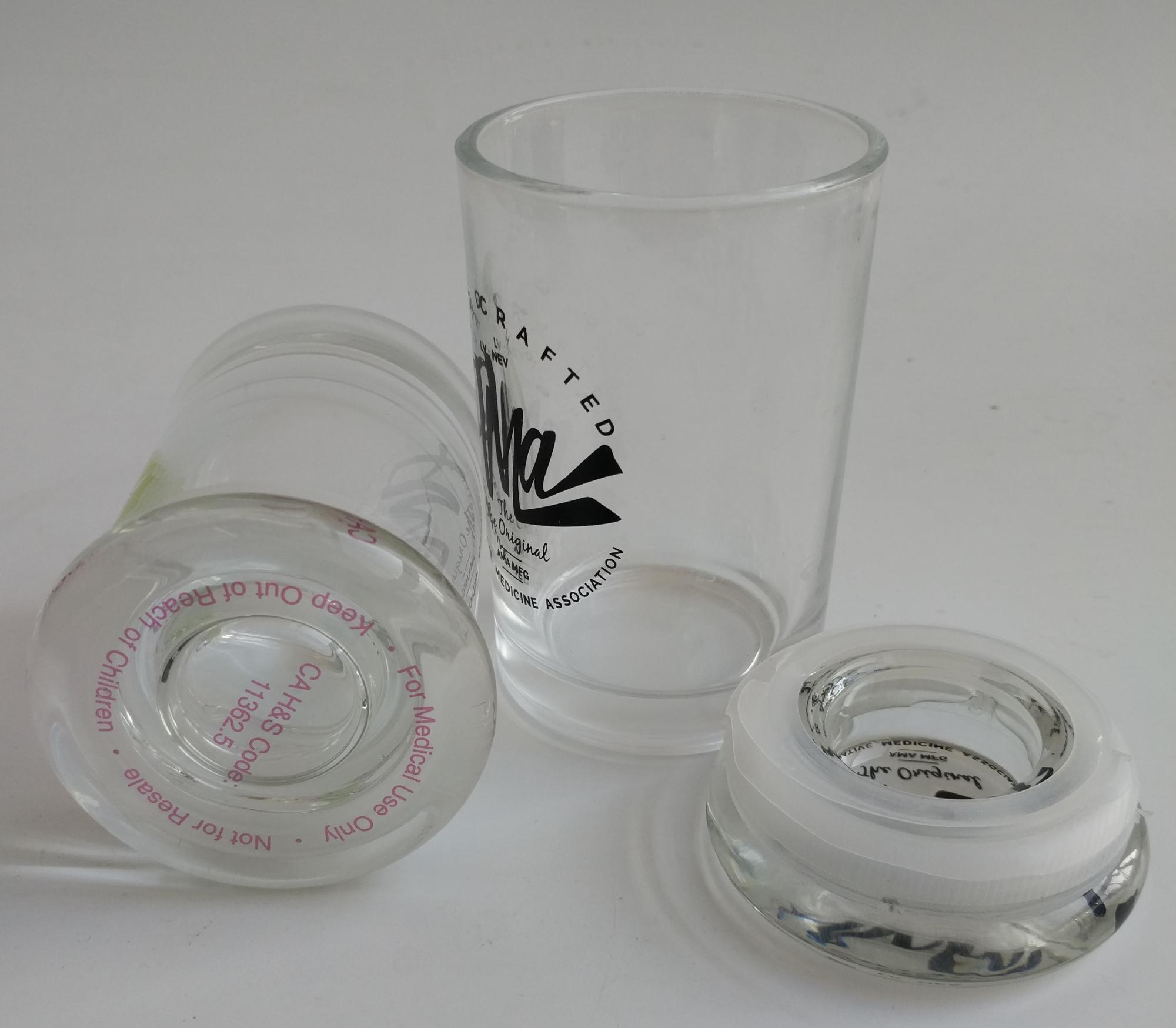 Custom Logo Simple Empty Glass Candle Jars Candle Hodler Jar