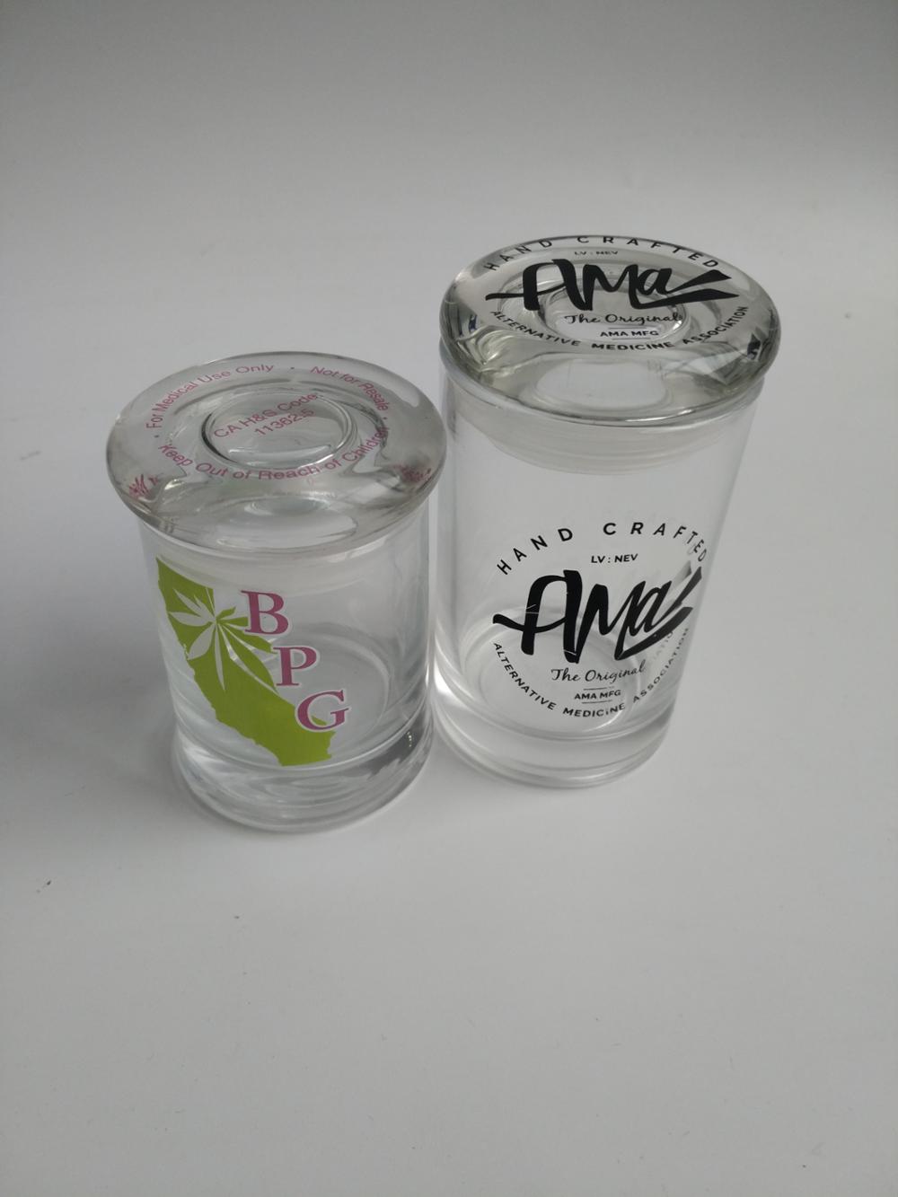 Custom Logo Simple Empty Glass Candle Jars Candle Hodler Jar