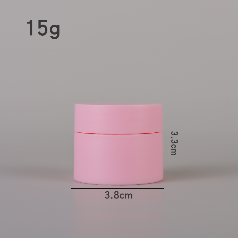 Custom Logo Skin Care 15g Empty Pink PP Plastic Cream Jar