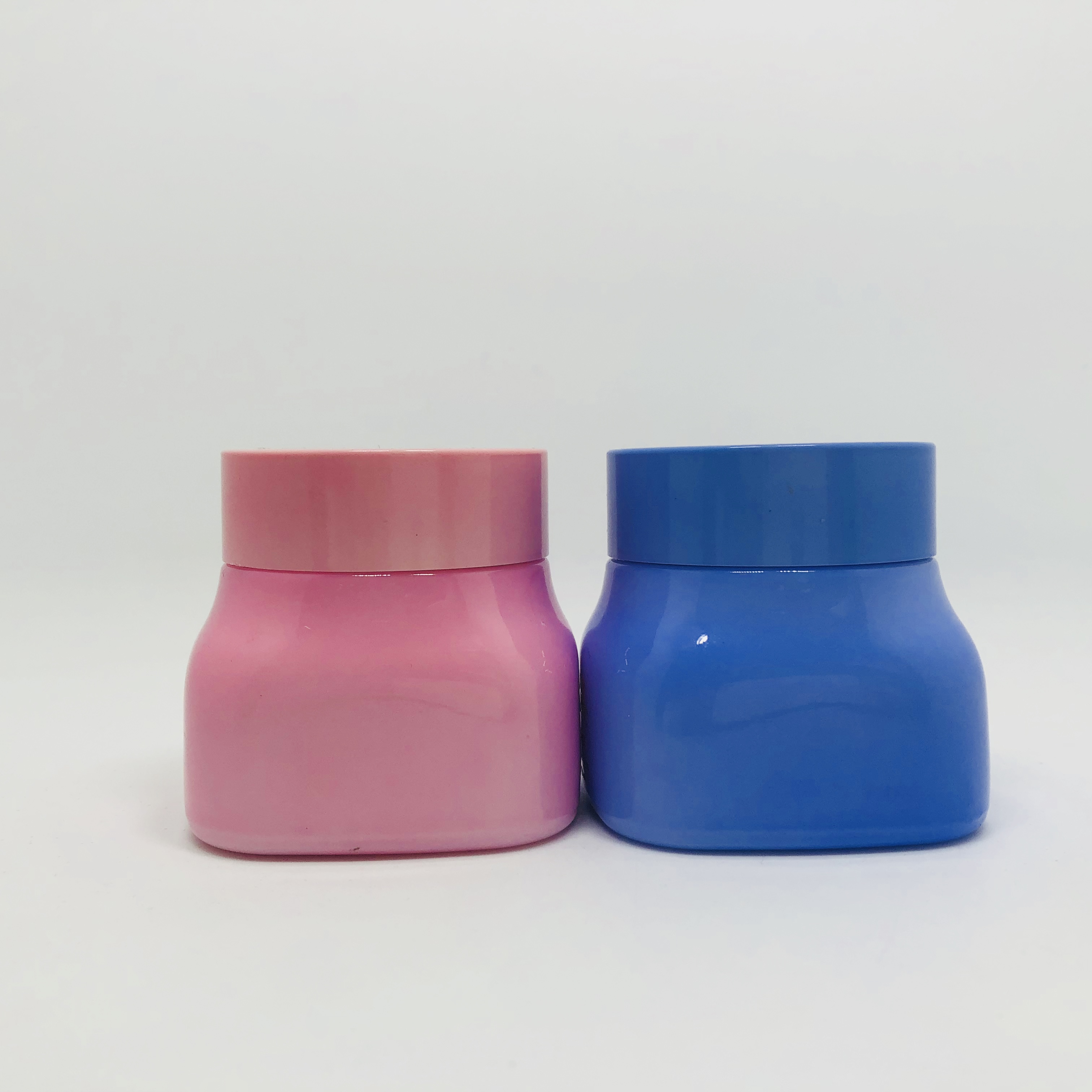 Custom Logo Universal packaging square cosmetic glass jar for face care