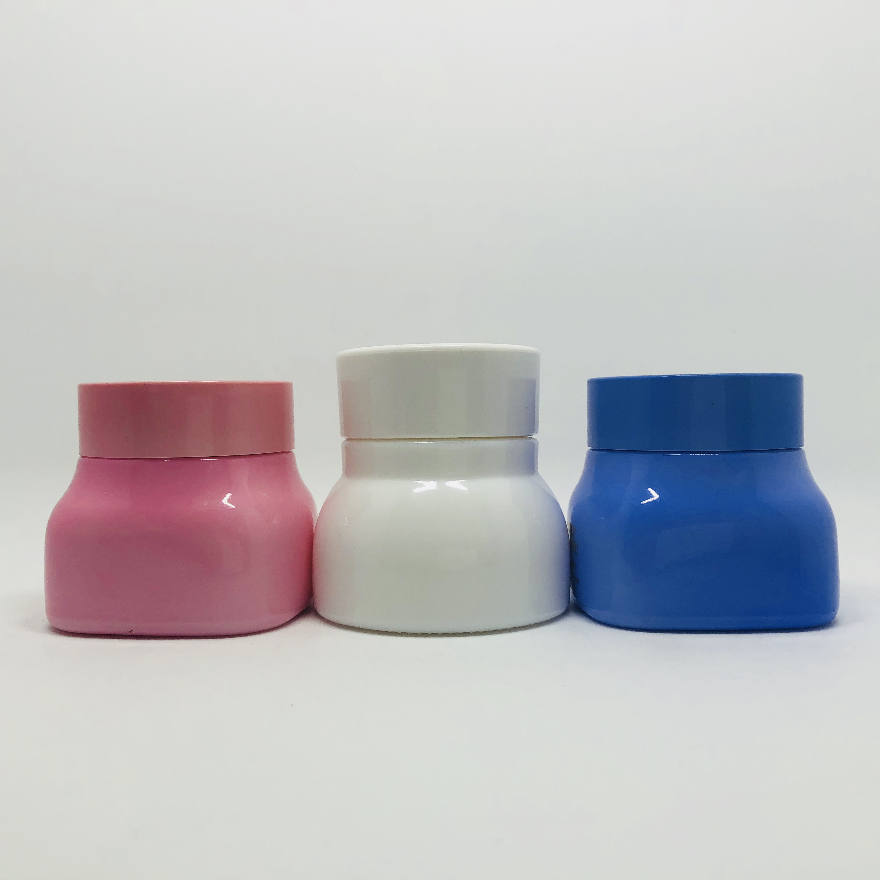 Custom Logo Universal packaging square cosmetic glass jar for face care