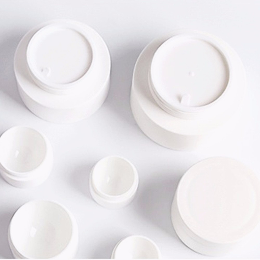 Custom Luxury 10g 50g 30ml 20ml 1oz 50ml frosted Empty Round Plastic petg Pet PP double wall MASON cosmetic Jar With Screw Cap