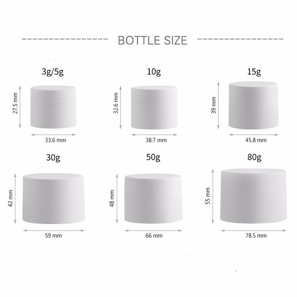Custom Luxury 10g 50g 30ml 20ml 1oz 50ml frosted Empty Round Plastic petg Pet PP double wall MASON cosmetic Jar With Screw Cap