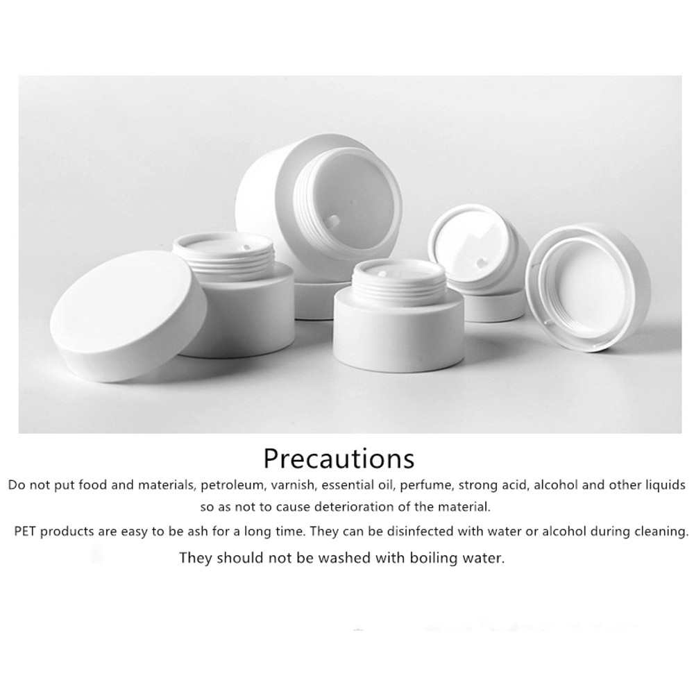 Custom Luxury 10g 50g 30ml 20ml 1oz 50ml frosted Empty Round Plastic petg Pet PP double wall MASON cosmetic Jar With Screw Cap