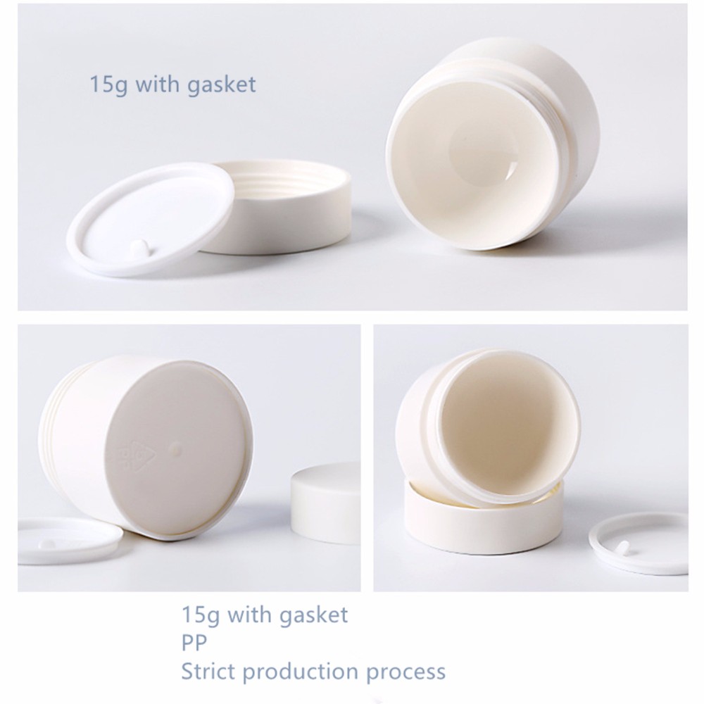 Custom Luxury 10g 50g 30ml 20ml 1oz 50ml frosted Empty Round Plastic petg Pet PP double wall MASON cosmetic Jar With Screw Cap