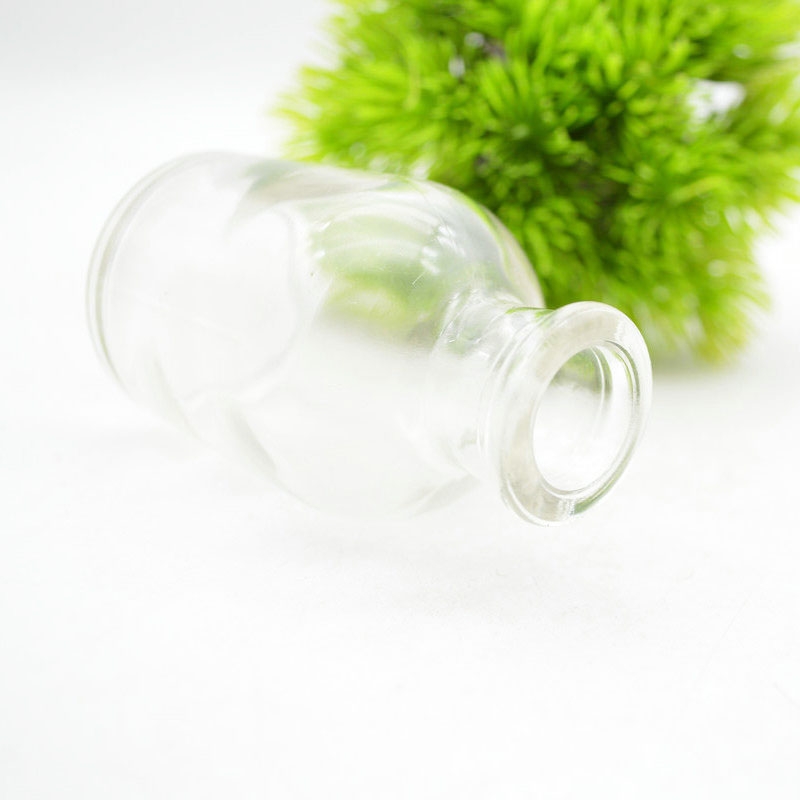 Custom Luxury 60ml Essential Oil Aromatherapy Aroma Diffuser Bottle Empty Transparent Glass Reed Perfume Diffuser Bottle