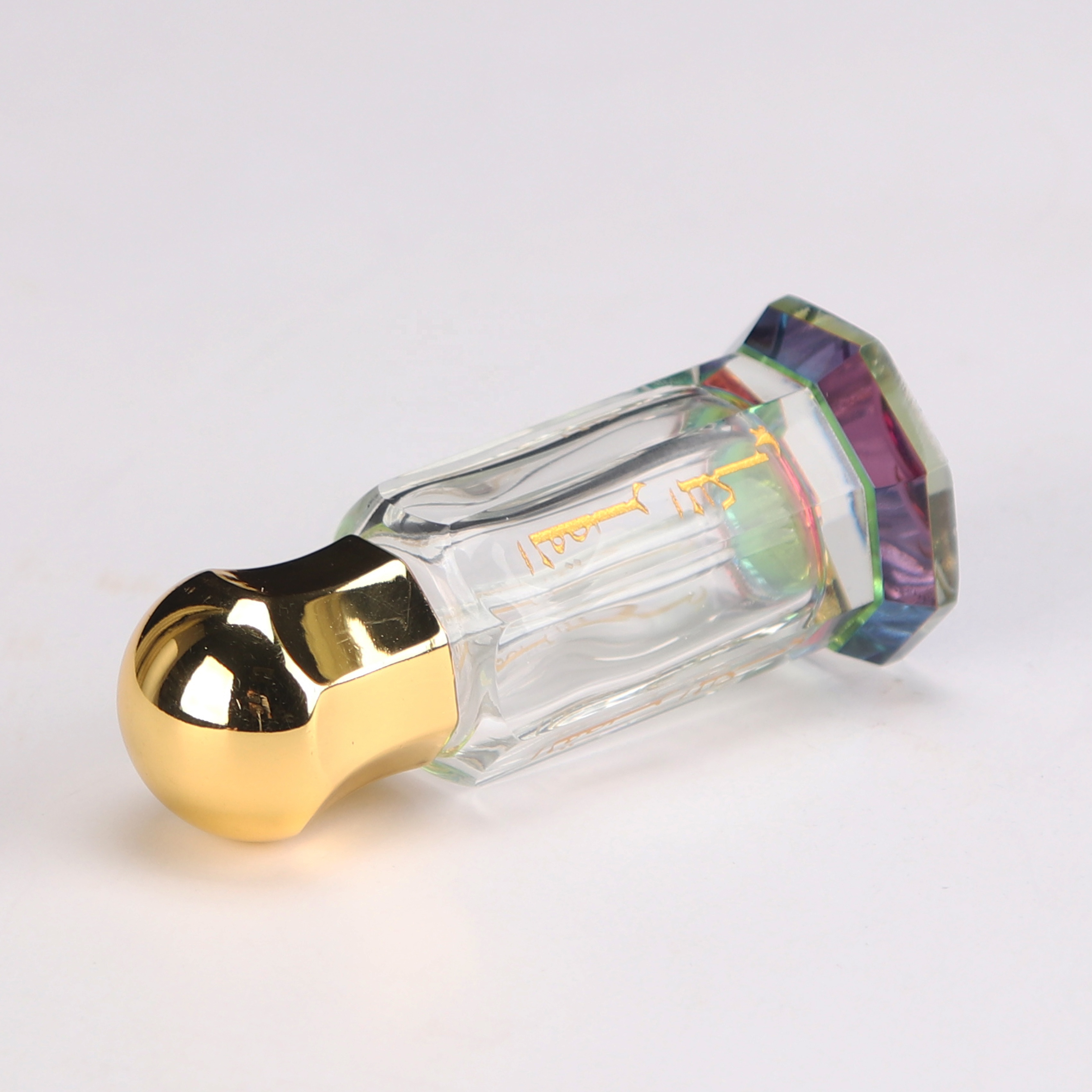 Custom Made Arabic Refillable Crystal Perfume Bottle Arabian Glass Perfume Oil Bottles