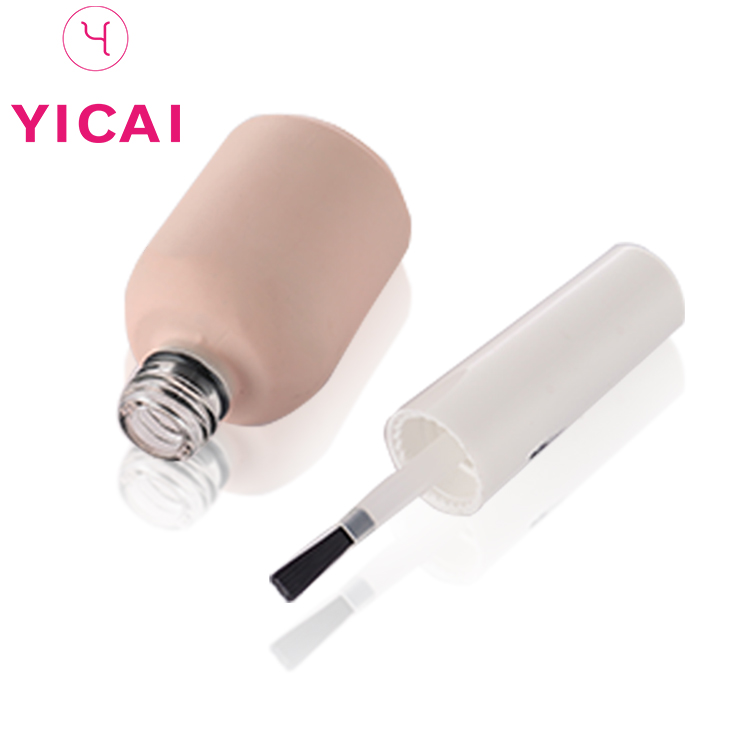 Custom Made Circle Bottom Glass Nail Polish Gel Container Bottle With Screw Cap