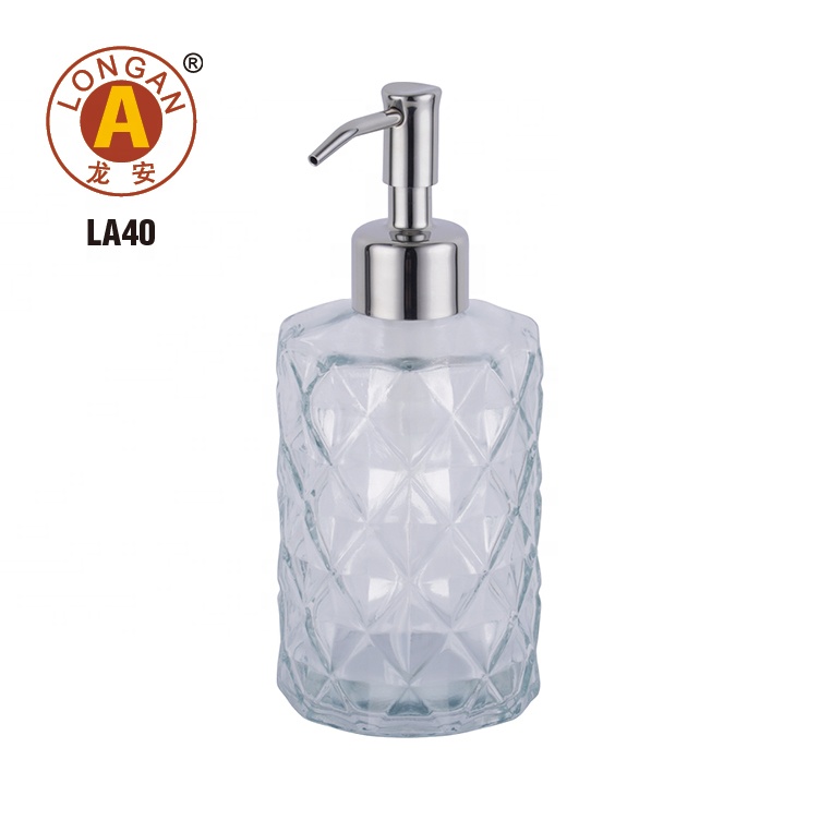 Custom Made Cosmetic 350Ml Amber Airless Dispenser Glass Soap Pump Bottle With Lotion Pump Bottle Glass Supplier In China