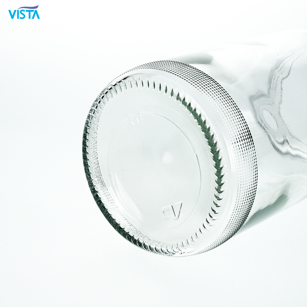 Custom Made Hot Sale Clear Borosilicate 580ml Glass Storage and Screw Lid Food Glass Jars Containers