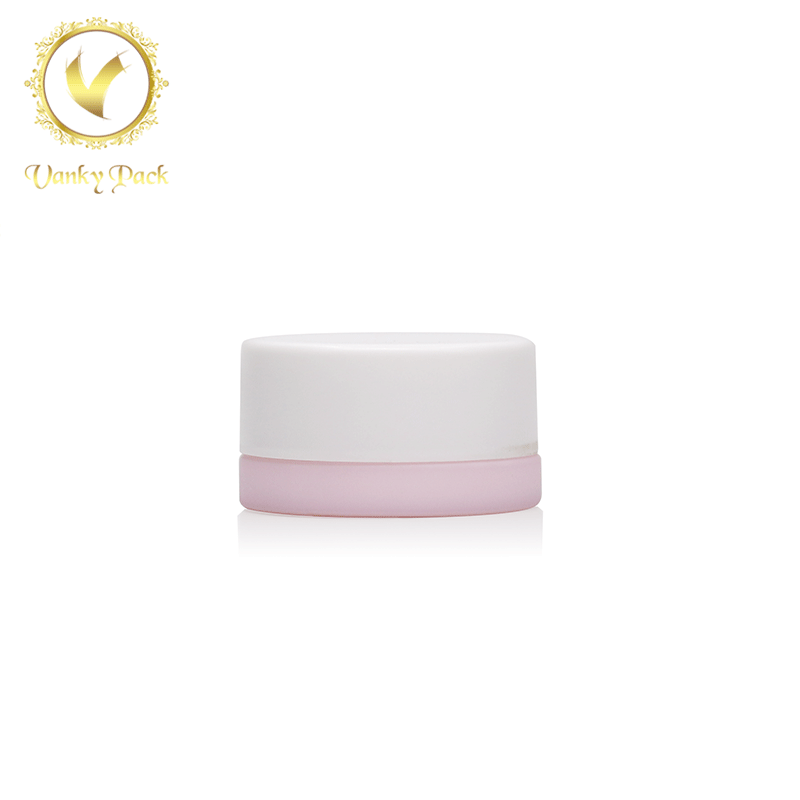 Custom Made Round 9ml Glass Jar for weed oil with Plastic Color Child Proof Lid