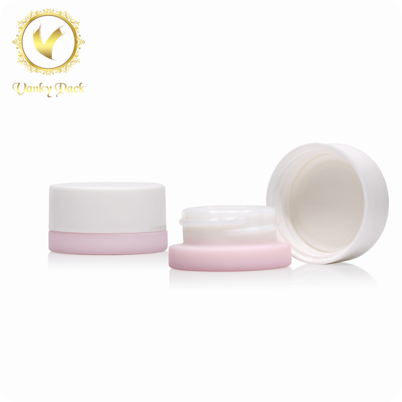 Custom Made Round 9ml Glass Jar for weed oil with Plastic Color Child Proof Lid