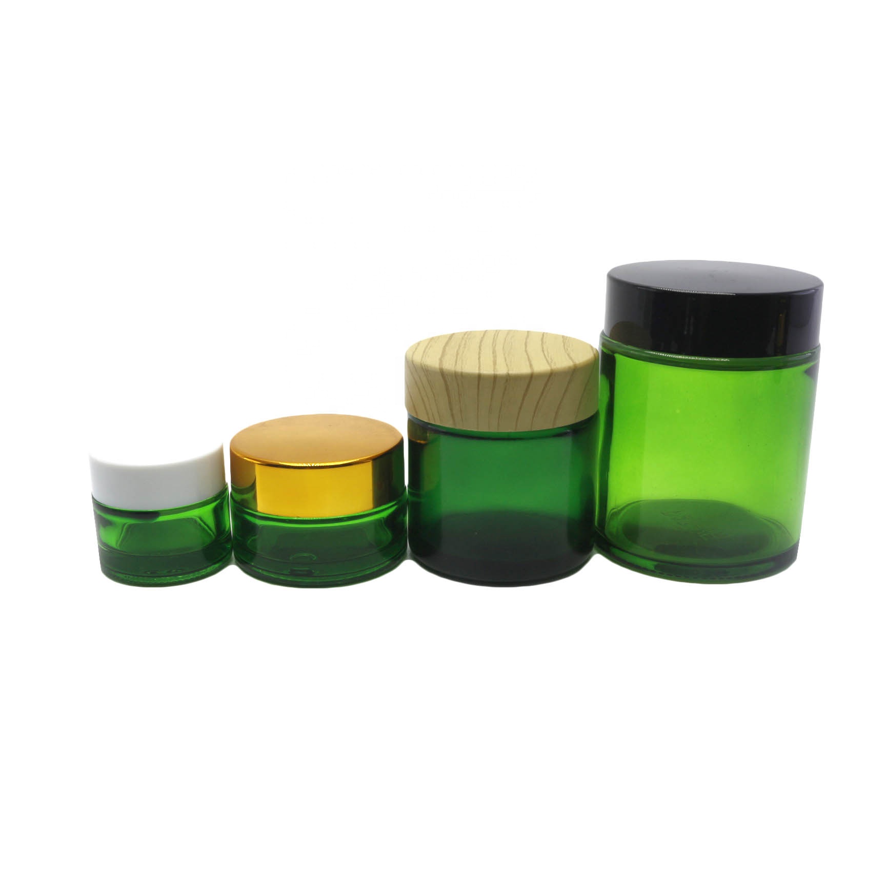 Custom Made Round Candle Glass Jar 1oz 2oz 4oz 6oz 8oz 12oz 16oz Glass Cosmetic Jar Straight Side Glass Jar with Lid GJ-CC44