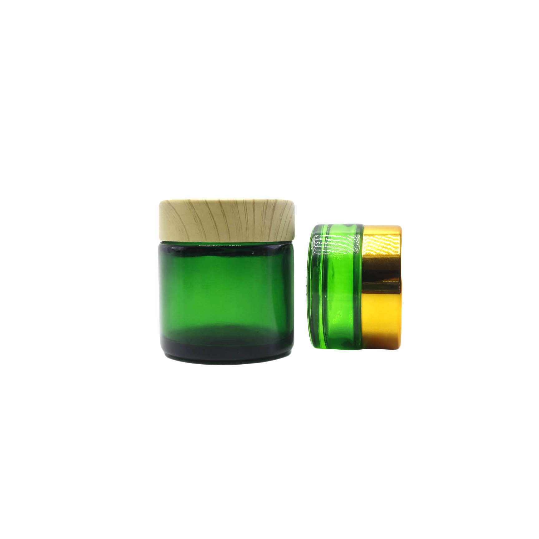 Custom Made Round Candle Glass Jar 1oz 2oz 4oz 6oz 8oz 12oz 16oz Glass Cosmetic Jar Straight Side Glass Jar with Lid GJ-CC44