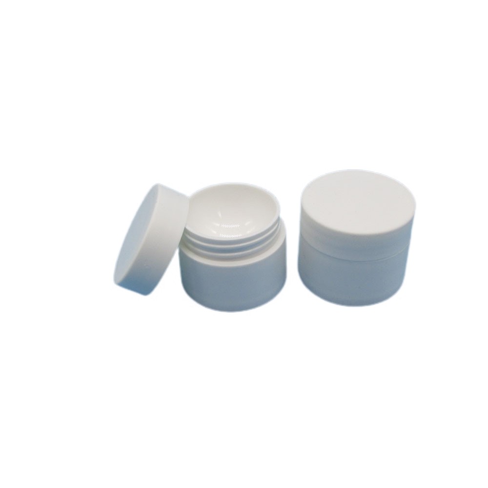 Custom Matte White Cute PP Plastic 30 ml Cosmetic Jar with Lid