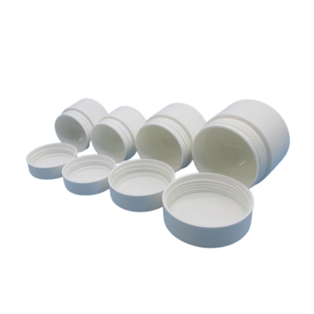 Custom Matte White Cute PP Plastic 30 ml Cosmetic Jar with Lid