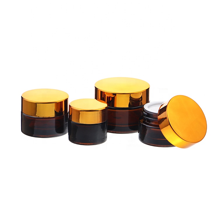 Custom Men Women Cream Jars 30 ml 50 ml 100 ml Glass Cosmetic Containers