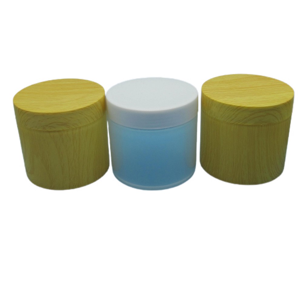 Custom Orange PP Plastic Empty 500ml Body Butter Jars