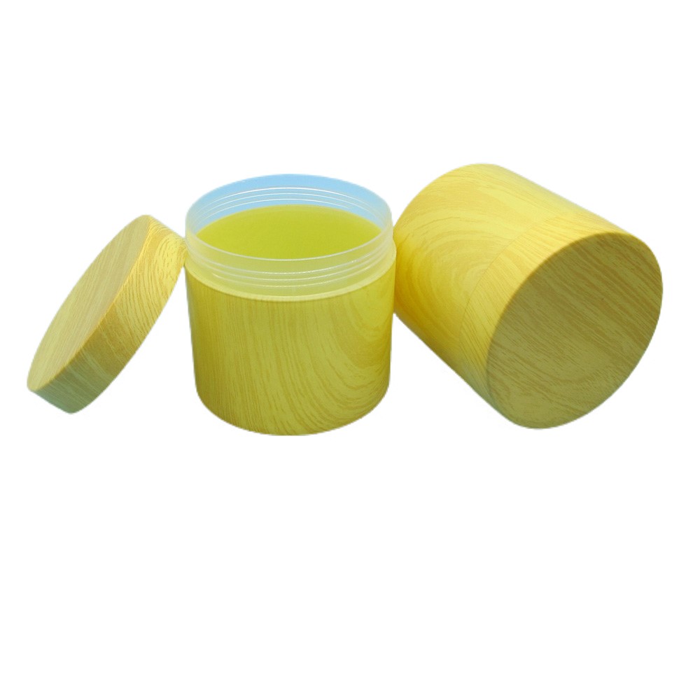 Custom Orange PP Plastic Empty 500ml Body Butter Jars